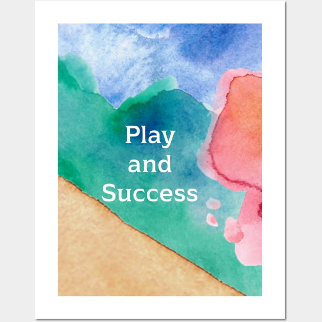 Play and Success Wall Art by Cats Roar